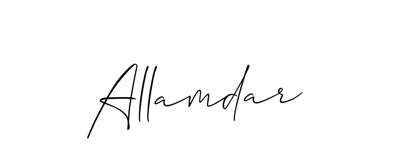 Also we have Allamdar name is the best signature style. Create professional handwritten signature collection using Allison_Script autograph style. Allamdar signature style 2 images and pictures png