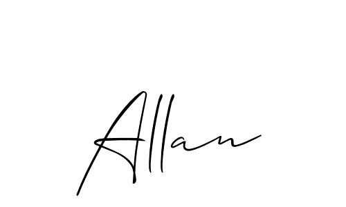 Design your own signature with our free online signature maker. With this signature software, you can create a handwritten (Allison_Script) signature for name Allan. Allan signature style 2 images and pictures png