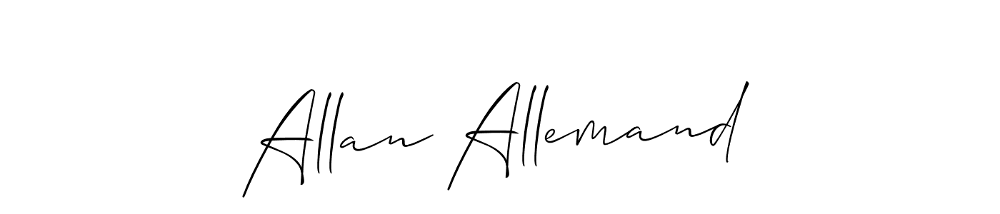 How to make Allan Allemand signature? Allison_Script is a professional autograph style. Create handwritten signature for Allan Allemand name. Allan Allemand signature style 2 images and pictures png