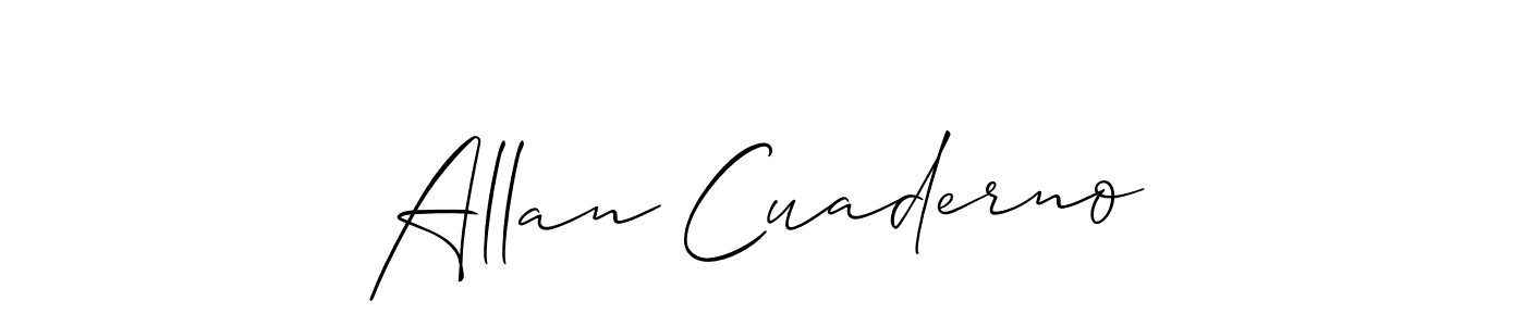 Check out images of Autograph of Allan Cuaderno name. Actor Allan Cuaderno Signature Style. Allison_Script is a professional sign style online. Allan Cuaderno signature style 2 images and pictures png