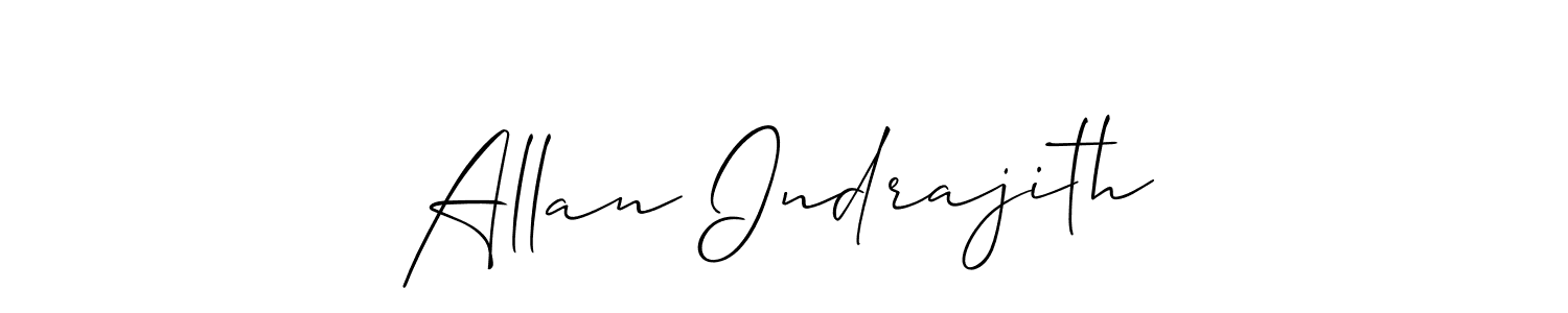 Make a beautiful signature design for name Allan Indrajith. With this signature (Allison_Script) style, you can create a handwritten signature for free. Allan Indrajith signature style 2 images and pictures png