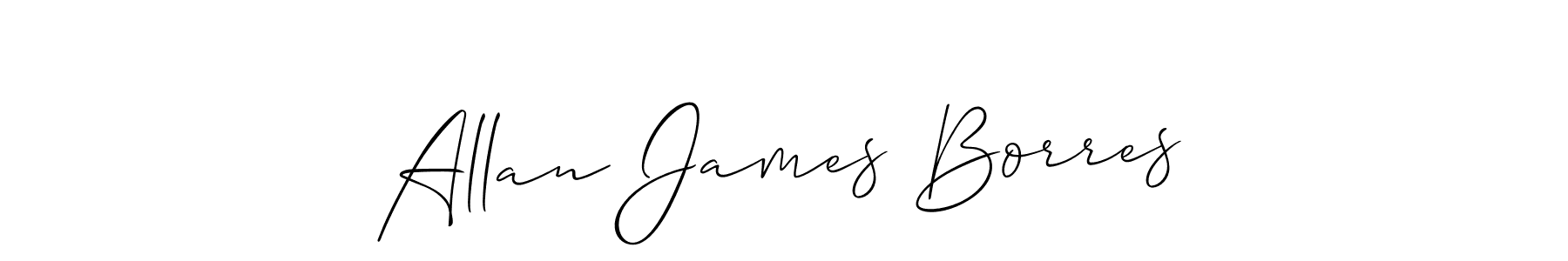 You should practise on your own different ways (Allison_Script) to write your name (Allan James Borres) in signature. don't let someone else do it for you. Allan James Borres signature style 2 images and pictures png