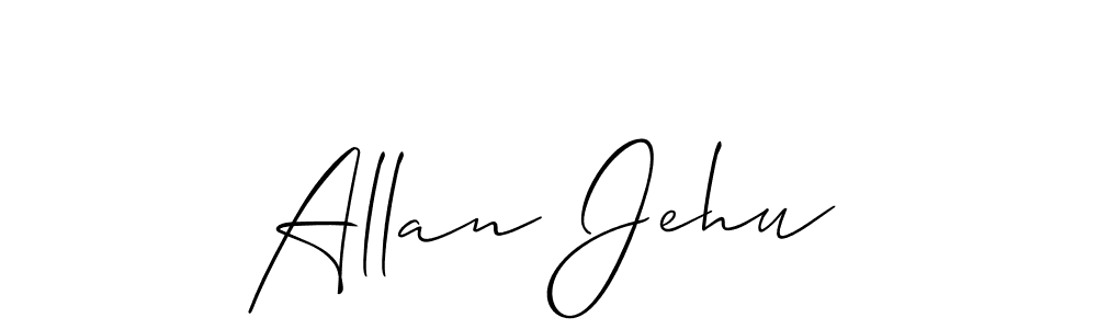 The best way (Allison_Script) to make a short signature is to pick only two or three words in your name. The name Allan Jehu include a total of six letters. For converting this name. Allan Jehu signature style 2 images and pictures png
