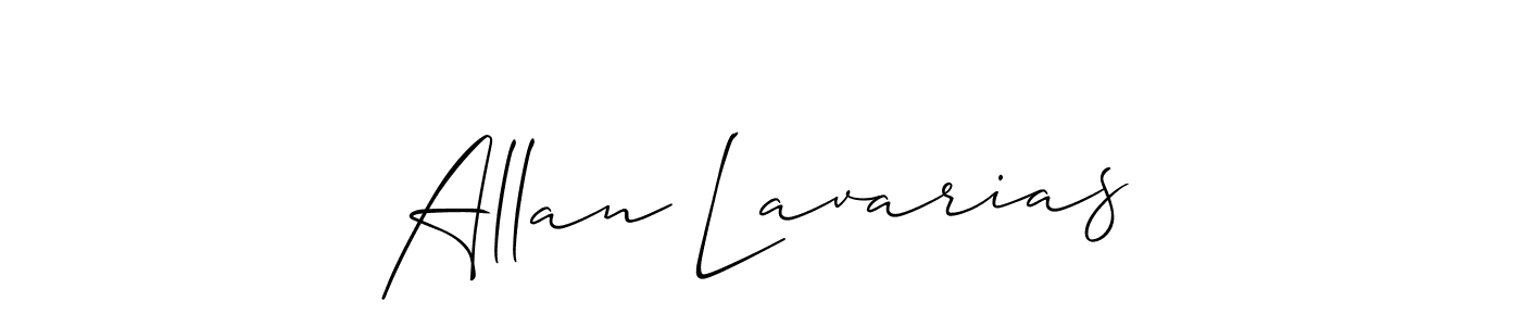 Allison_Script is a professional signature style that is perfect for those who want to add a touch of class to their signature. It is also a great choice for those who want to make their signature more unique. Get Allan Lavarias name to fancy signature for free. Allan Lavarias signature style 2 images and pictures png
