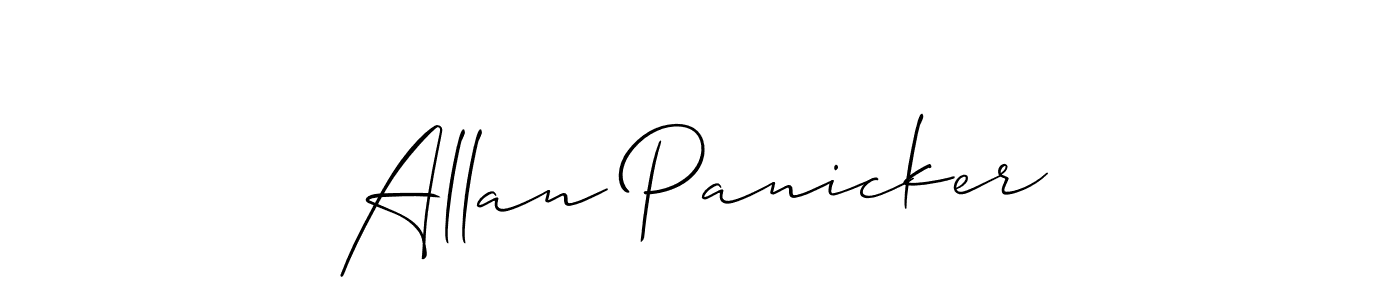 Design your own signature with our free online signature maker. With this signature software, you can create a handwritten (Allison_Script) signature for name Allan Panicker. Allan Panicker signature style 2 images and pictures png