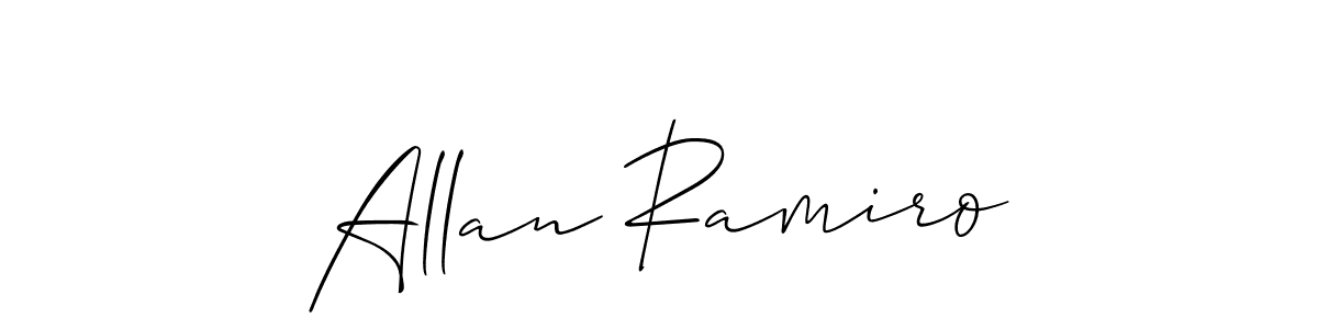 Allan Ramiro stylish signature style. Best Handwritten Sign (Allison_Script) for my name. Handwritten Signature Collection Ideas for my name Allan Ramiro. Allan Ramiro signature style 2 images and pictures png