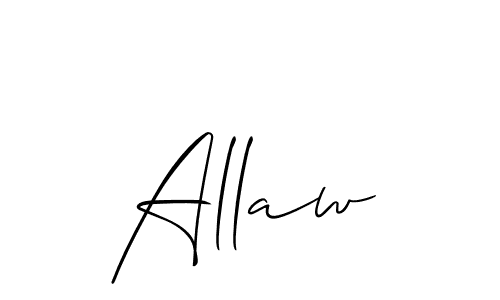 Allaw stylish signature style. Best Handwritten Sign (Allison_Script) for my name. Handwritten Signature Collection Ideas for my name Allaw. Allaw signature style 2 images and pictures png