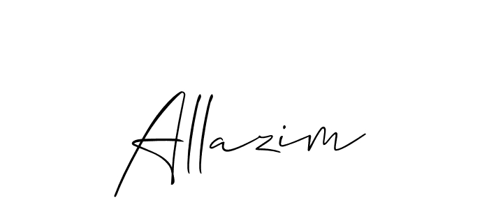 Similarly Allison_Script is the best handwritten signature design. Signature creator online .You can use it as an online autograph creator for name Allazim. Allazim signature style 2 images and pictures png