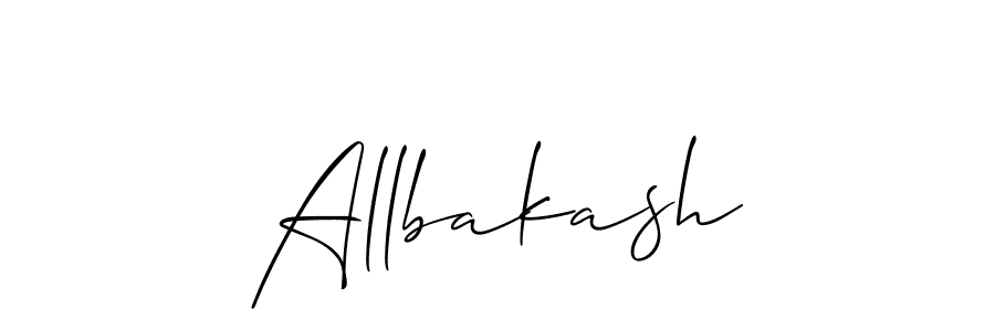 Also we have Allbakash name is the best signature style. Create professional handwritten signature collection using Allison_Script autograph style. Allbakash signature style 2 images and pictures png