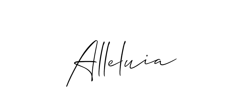 How to make Alleluia name signature. Use Allison_Script style for creating short signs online. This is the latest handwritten sign. Alleluia signature style 2 images and pictures png