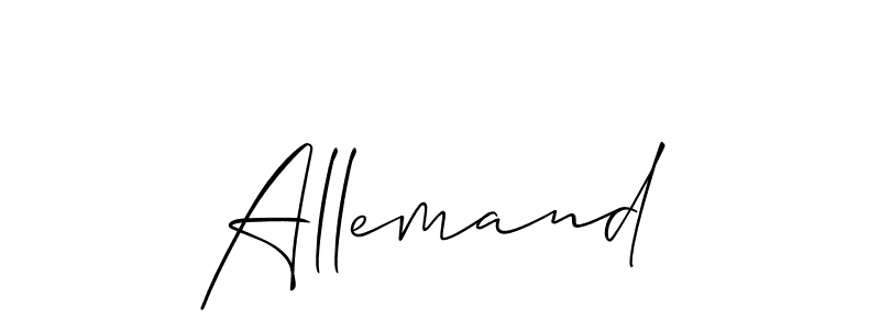 You should practise on your own different ways (Allison_Script) to write your name (Allemand) in signature. don't let someone else do it for you. Allemand signature style 2 images and pictures png