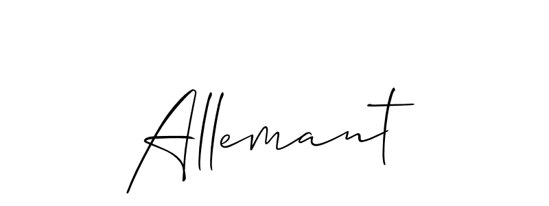 You should practise on your own different ways (Allison_Script) to write your name (Allemant) in signature. don't let someone else do it for you. Allemant signature style 2 images and pictures png