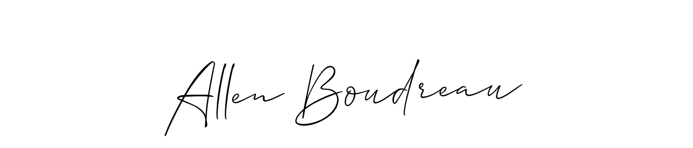 You can use this online signature creator to create a handwritten signature for the name Allen Boudreau. This is the best online autograph maker. Allen Boudreau signature style 2 images and pictures png