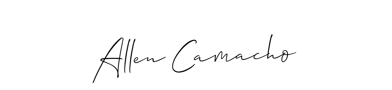 Make a short Allen Camacho signature style. Manage your documents anywhere anytime using Allison_Script. Create and add eSignatures, submit forms, share and send files easily. Allen Camacho signature style 2 images and pictures png