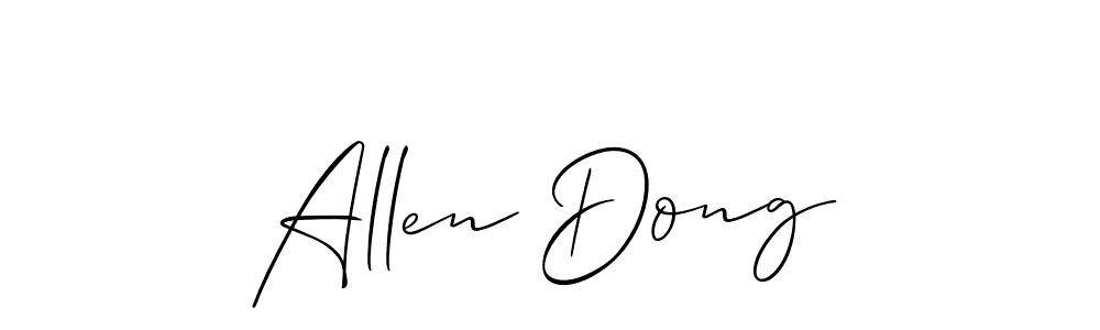 How to make Allen Dong signature? Allison_Script is a professional autograph style. Create handwritten signature for Allen Dong name. Allen Dong signature style 2 images and pictures png