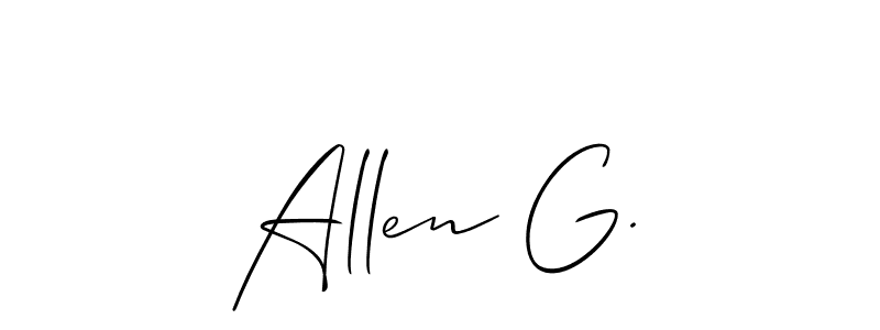 Make a beautiful signature design for name Allen G.. Use this online signature maker to create a handwritten signature for free. Allen G. signature style 2 images and pictures png
