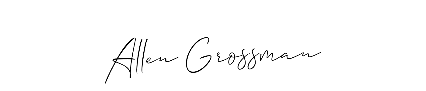 Make a short Allen Grossman signature style. Manage your documents anywhere anytime using Allison_Script. Create and add eSignatures, submit forms, share and send files easily. Allen Grossman signature style 2 images and pictures png