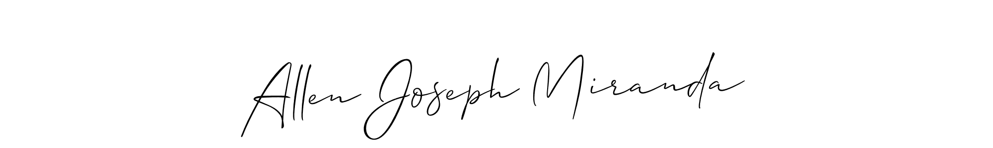 Check out images of Autograph of Allen Joseph Miranda name. Actor Allen Joseph Miranda Signature Style. Allison_Script is a professional sign style online. Allen Joseph Miranda signature style 2 images and pictures png