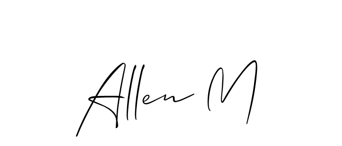 Also we have Allen M name is the best signature style. Create professional handwritten signature collection using Allison_Script autograph style. Allen M signature style 2 images and pictures png