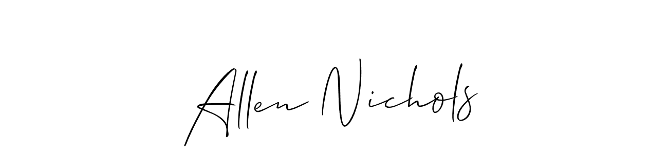 Allen Nichols stylish signature style. Best Handwritten Sign (Allison_Script) for my name. Handwritten Signature Collection Ideas for my name Allen Nichols. Allen Nichols signature style 2 images and pictures png