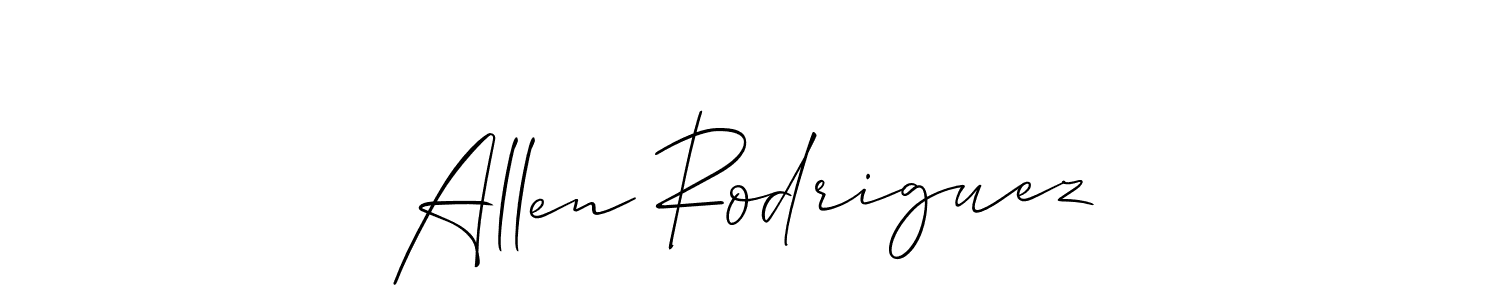 Allen Rodriguez stylish signature style. Best Handwritten Sign (Allison_Script) for my name. Handwritten Signature Collection Ideas for my name Allen Rodriguez. Allen Rodriguez signature style 2 images and pictures png