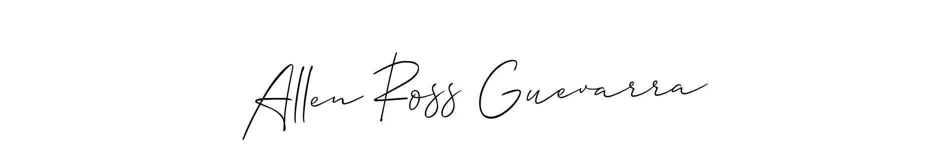 Make a short Allen Ross Guevarra signature style. Manage your documents anywhere anytime using Allison_Script. Create and add eSignatures, submit forms, share and send files easily. Allen Ross Guevarra signature style 2 images and pictures png