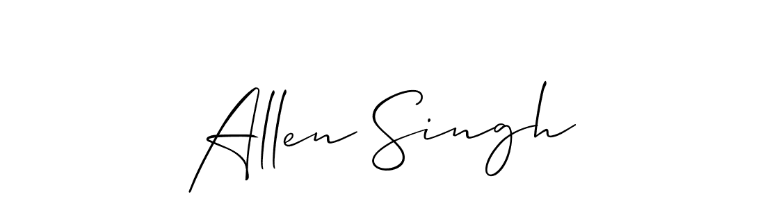 Design your own signature with our free online signature maker. With this signature software, you can create a handwritten (Allison_Script) signature for name Allen Singh. Allen Singh signature style 2 images and pictures png