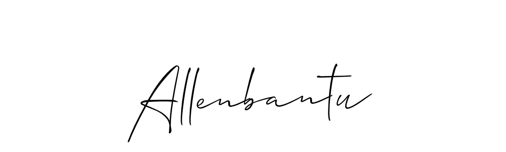 Also You can easily find your signature by using the search form. We will create Allenbantu name handwritten signature images for you free of cost using Allison_Script sign style. Allenbantu signature style 2 images and pictures png