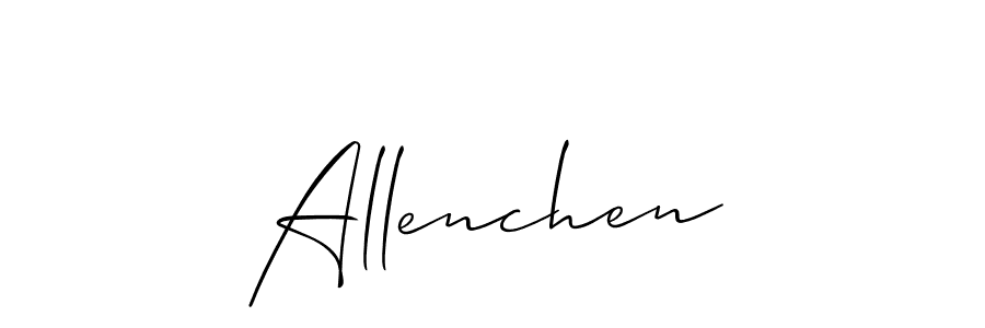How to Draw Allenchen signature style? Allison_Script is a latest design signature styles for name Allenchen. Allenchen signature style 2 images and pictures png