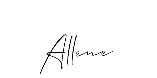 It looks lik you need a new signature style for name Allene. Design unique handwritten (Allison_Script) signature with our free signature maker in just a few clicks. Allene signature style 2 images and pictures png