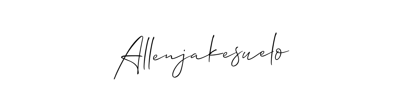 Once you've used our free online signature maker to create your best signature Allison_Script style, it's time to enjoy all of the benefits that Allenjakesuelo name signing documents. Allenjakesuelo signature style 2 images and pictures png