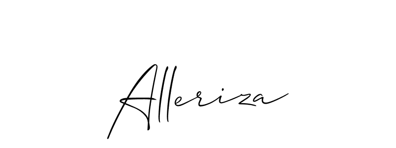 Allison_Script is a professional signature style that is perfect for those who want to add a touch of class to their signature. It is also a great choice for those who want to make their signature more unique. Get Alleriza name to fancy signature for free. Alleriza signature style 2 images and pictures png