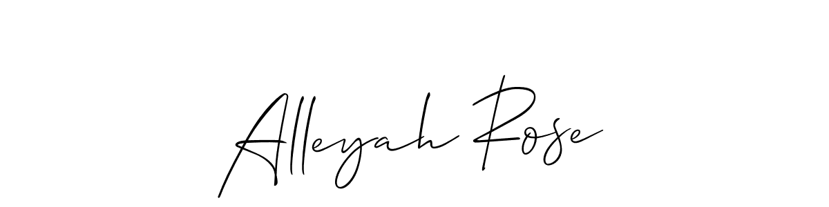 Create a beautiful signature design for name Alleyah Rose. With this signature (Allison_Script) fonts, you can make a handwritten signature for free. Alleyah Rose signature style 2 images and pictures png