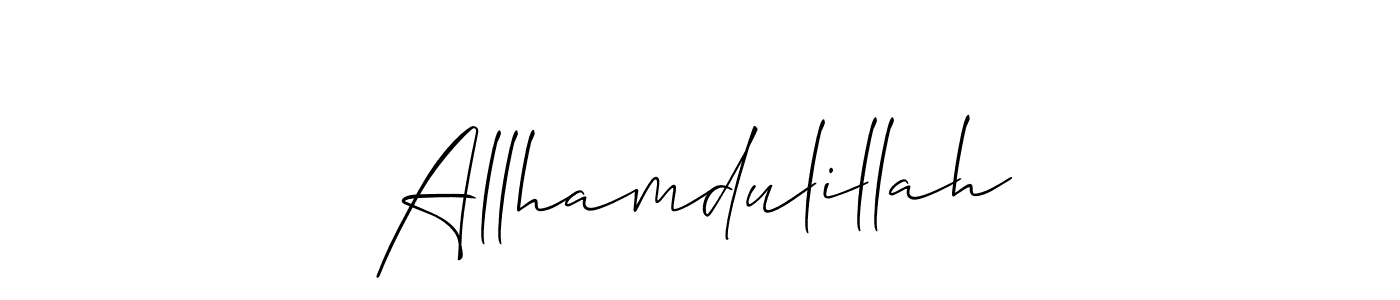 Make a beautiful signature design for name Allhamdulillah. With this signature (Allison_Script) style, you can create a handwritten signature for free. Allhamdulillah signature style 2 images and pictures png