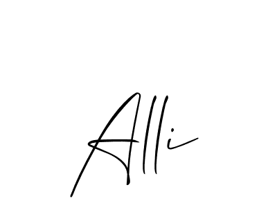 Alli stylish signature style. Best Handwritten Sign (Allison_Script) for my name. Handwritten Signature Collection Ideas for my name Alli. Alli signature style 2 images and pictures png