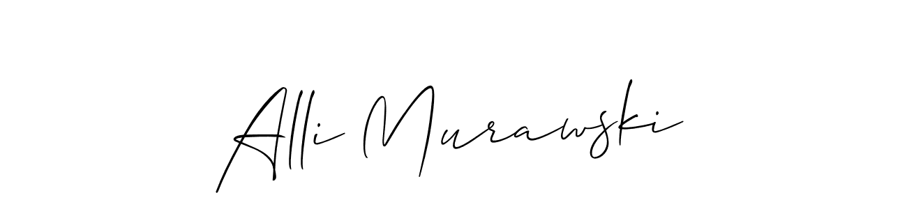 Make a beautiful signature design for name Alli Murawski. With this signature (Allison_Script) style, you can create a handwritten signature for free. Alli Murawski signature style 2 images and pictures png