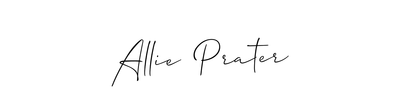 Design your own signature with our free online signature maker. With this signature software, you can create a handwritten (Allison_Script) signature for name Allie  Prater. Allie  Prater signature style 2 images and pictures png