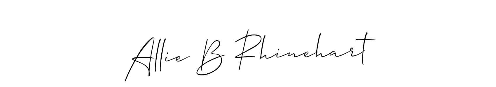 Make a beautiful signature design for name Allie B Rhinehart. Use this online signature maker to create a handwritten signature for free. Allie B Rhinehart signature style 2 images and pictures png
