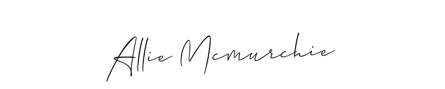 Design your own signature with our free online signature maker. With this signature software, you can create a handwritten (Allison_Script) signature for name Allie Mcmurchie. Allie Mcmurchie signature style 2 images and pictures png