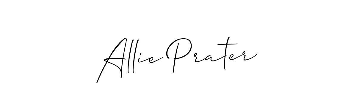 Design your own signature with our free online signature maker. With this signature software, you can create a handwritten (Allison_Script) signature for name Allie Prater. Allie Prater signature style 2 images and pictures png