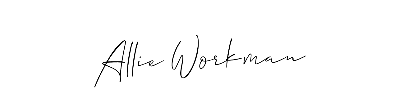 Best and Professional Signature Style for Allie Workman. Allison_Script Best Signature Style Collection. Allie Workman signature style 2 images and pictures png