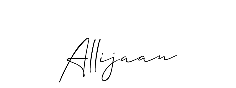 You can use this online signature creator to create a handwritten signature for the name Allijaan. This is the best online autograph maker. Allijaan signature style 2 images and pictures png