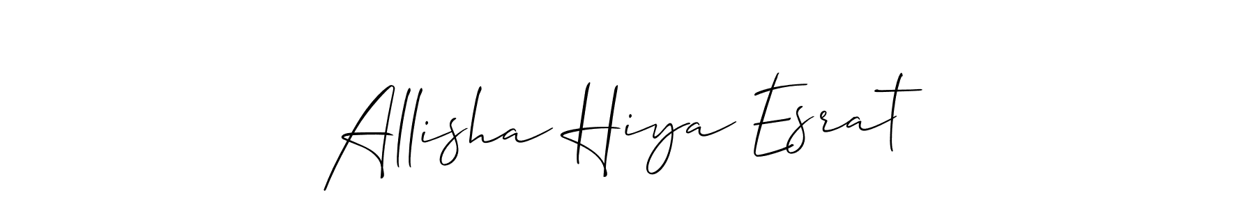 Allisha Hiya Esrat stylish signature style. Best Handwritten Sign (Allison_Script) for my name. Handwritten Signature Collection Ideas for my name Allisha Hiya Esrat. Allisha Hiya Esrat signature style 2 images and pictures png