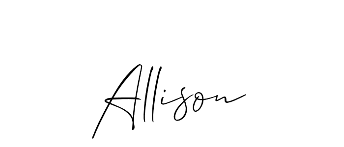 Use a signature maker to create a handwritten signature online. With this signature software, you can design (Allison_Script) your own signature for name Allison. Allison signature style 2 images and pictures png