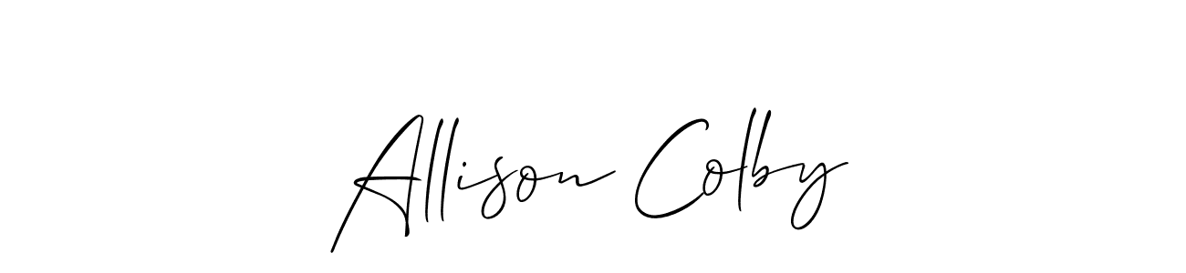 How to Draw Allison Colby signature style? Allison_Script is a latest design signature styles for name Allison Colby. Allison Colby signature style 2 images and pictures png