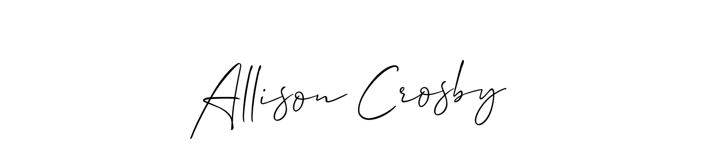 Similarly Allison_Script is the best handwritten signature design. Signature creator online .You can use it as an online autograph creator for name Allison Crosby. Allison Crosby signature style 2 images and pictures png