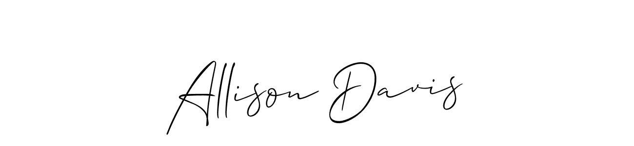 Design your own signature with our free online signature maker. With this signature software, you can create a handwritten (Allison_Script) signature for name Allison Davis. Allison Davis signature style 2 images and pictures png