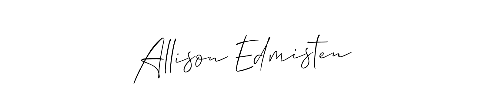 See photos of Allison Edmisten official signature by Spectra . Check more albums & portfolios. Read reviews & check more about Allison_Script font. Allison Edmisten signature style 2 images and pictures png