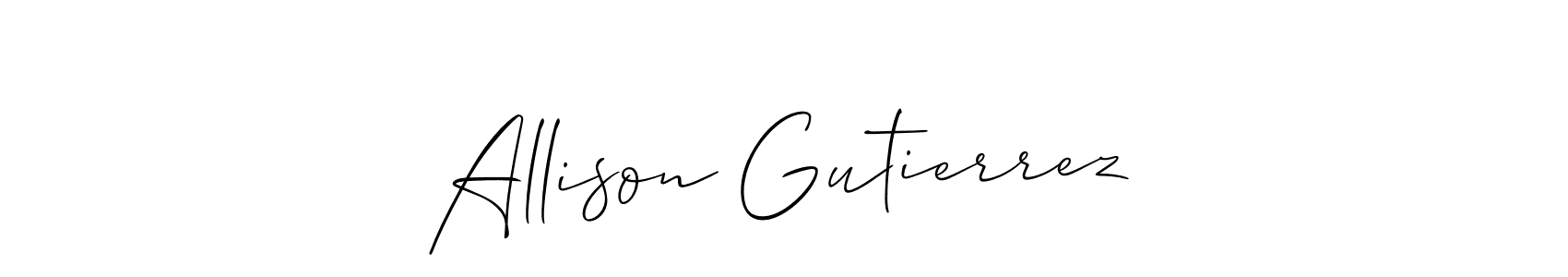 Use a signature maker to create a handwritten signature online. With this signature software, you can design (Allison_Script) your own signature for name Allison Gutierrez. Allison Gutierrez signature style 2 images and pictures png