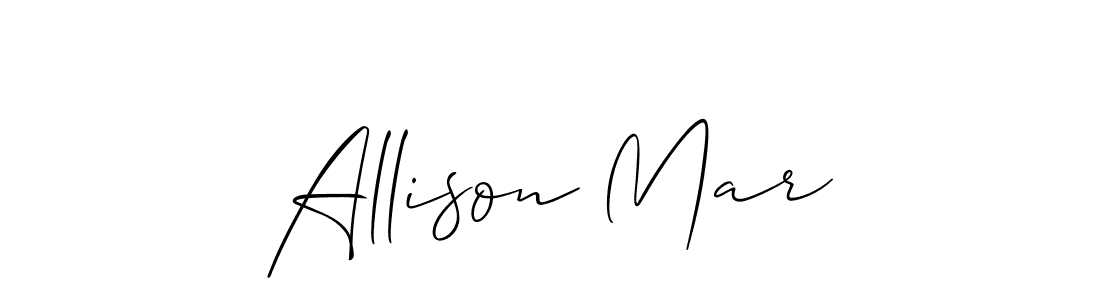 How to make Allison Mar signature? Allison_Script is a professional autograph style. Create handwritten signature for Allison Mar name. Allison Mar signature style 2 images and pictures png